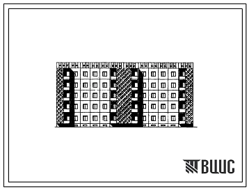 Типовой проект 105-057с/1 Пятиэтажная блок-секция рядовая на 20 квартир (четырехкомнатных 4Б-10, пятикомнатных 5Б-10). Для строительства в 4Г климатическом подрайоне Казахской ССР сейсмичностью 7 и 8 баллов