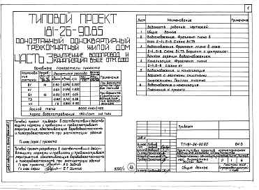 Альбом 1 Части 0, 01, 02, 03, 1, 2, 3, 4, 5, 6 Общая часть. Архитектурно-строительные решения. Отопление и вентиляция. Внутренний водопровод и канализация. Газоснабжение. Электрооборудование. Связь и сигнализация