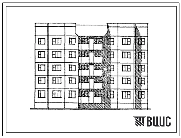Типовой проект 112-036.86 Крупнопанельные жилые дома. Блок-секция 5-этажная 20-квартирная рядовая 2Б.2Б.3Б.3Б