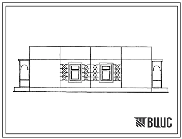 Типовой проект 181-225-5с.85 2-квартирный жилой дом с 3-комнатными квартирами. Для строительства в 4А климатическом подрайоне сейсмичностью 7,8,9 баллов на непросадочных грунтах и грунтах 2 типа просадочности.