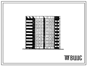 Типовой проект 121-047/1 Девятиэтажная блок-секция поворотная (внешний угол) под углом 135 градусов на 54 квартиры (двухкомнатных 2Б-18; трехкомнатных 3А-18; четырехкомнатных 4А-18).