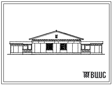 Типовой проект 183-17-72/1.2 Одноэтажный двухквартирный жилой дом с квартирами типа 4Б.