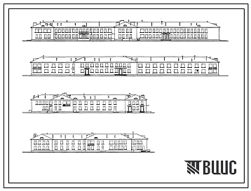 Типовой проект 2-05-02Ан Больница на 120 коек с поликлиникой на 240 посещений в смену. В составе : генплан, главный корпус, инфекционный корпус, хозяйственный корпус, гараж