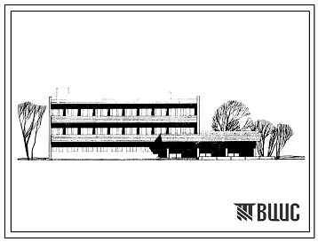Типовой проект 254-3-4 Профилакторий на 58 мест. Для строительства во II и III строительно-климатических зонах.