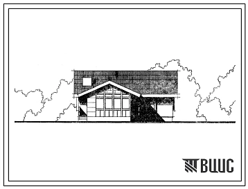 Типовой проект 184-52-216с.2 1-этажный 1-квартирный жилой дом с квартирой типа 4Б (с деревянным перекрытием). Для строительства во 2В и 3В климатических подрайонах Казахской ССР сейсмичностью 7,8,9 баллов.