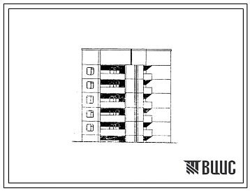 Типовой проект 135-0267c.13.86 5-этажная поворотная блок-вставка с внешним углом 90 для Бурятской АССР