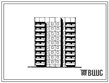 Типовой проект 92.2-039.84 Девятиэтажная блок-секция рядовая на 35 квартир. Для строительства г.Находка