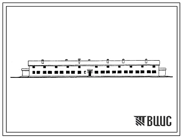 Типовой проект 801-182 Телятник с профилакторием на 125 мест и родильным отделением на 24 места (для племенных ферм на 200 коров). Для строительства в районах с расчетной наружной температурой -20, -30 и -40 0С.