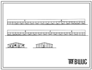 Типовой проект 805-2-83.88 Блок из 6 птичников на 211700 кур-несушек и яйцесклада на 140 тыс. яиц в смену. Содержание кур в клеточных батареях БКН-3. Стены из асбестоцементных панелей