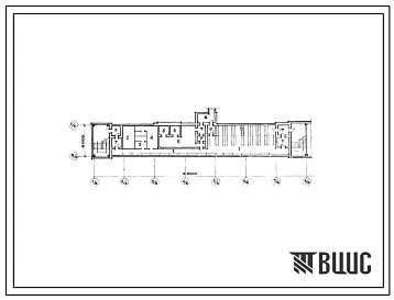 Типовой проект А-3-225(409-2-6) Помещения кабинетов технической учебы и политпросвещения в подвале административно-бытовой пристройки производственного корпуса ,(убежище на 225 человек, размеры убежища 60м на 6м, режимы вентиляции 1,2).