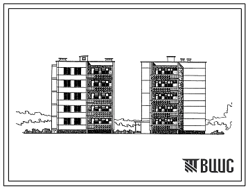 Типовой проект 111-88-15 Пятиэтажный односекционный 10 квартирный жилой дом с 2-х 3-х комнатными квартирами.