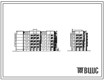 Типовой проект 90-0295.2.13.89 Блок-секция общежития 5-этажная на 161 место торцевая левая (для строительства в г. Омске и Омской области) Конструктивный вариант свайных фундаментов N=200 kH