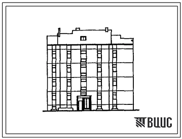 Типовой проект 180-012c.13.90 4-этажная 12-квартирная рядовая торцевая блок-секция с квартирами типа 2-2-3 (для Туркменской ССР)