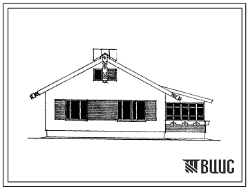 Типовой проект 184-16-93.86 Одноэтажный одноквартирный 3-комнатный жилой дом для государственного строительства