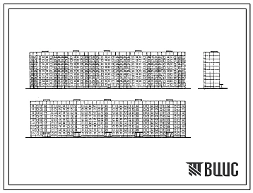 Типовой проект П37/9-515 9-этажный 5-секционный 180-квартирный панельный жилой дом