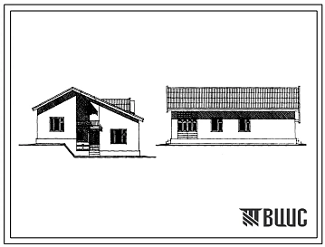 Типовой проект 144-24-291.13.88 Одноквартирный жилой дом на рельефе с 4-комнатной квартирой (для индивидуальных застройщиков южных районов УССР)