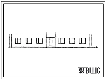 Типовой проект 224-9-0194с.23.87 Блок универсальный на 60 учащихся. Для Киргизской ССР