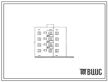 Типовой проект 109-013с Четырехэтажная одинарная блок-секция Т-2Б.4А правая на 8 квартир.