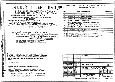 Альбом 1 Общие архитектурно-строительные решения. Общая характеристика проекта (АС.0)