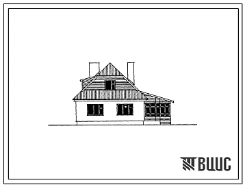 Типовой проект 188-24-197.86 Мансардный одноквартирный жилой дом с 4-комнатной квартирой для государственного и колхозного строительства
