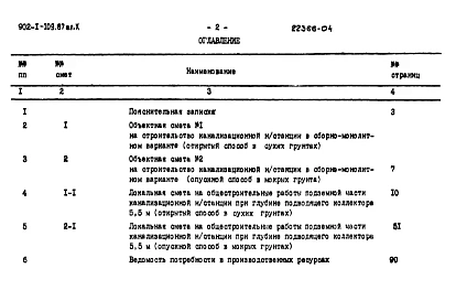 Альбом 10 Сметы. Подземная часть    