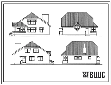Типовой проект 144-16-137.90 Мансардный одноквартирный 5-комнатный жилой дом для индивидуальных застройщиков