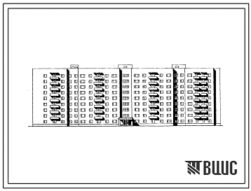 Типовой проект 163-87-148.86 9-этажное общежитие для рабочих и служащих на 608 человек с блоком обслуживания
