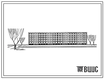 Типовой проект 1-464ЛИ-17/3  Пятиэтажный четырехсекционный крупнопанельный жилой дом на 60 квартир.