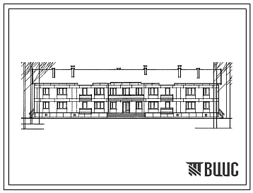 Типовой проект 163-24-148.83 Двухэтажное общежитие на 48 человек. Полный проект.