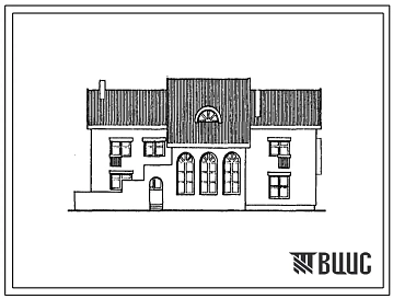 Типовой проект 174-12-233.90 Двухэтажный одноквартирный дом на 14-15 человек детских городков для семейного воспитания