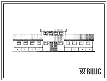Типовой проект 224-01-634м.88 Начальная школа на 4 класса (80 учащихся). Грунты вечномерзлые.  Здание одно-, двухэтажное. Стены из кирпича.