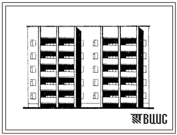Типовой проект 86-040.13.86 Блок-секция 5-этажная 20-квартирная рядовая 3А-3А-3А-3А (для строительства в Коми АССР)