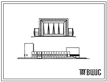 Типовой проект 260-13-70 Открытая площадка для демонстрации кинофильмов на 300 зрительных мест. Для строительства в 1В климатическом подрайоне, 2 и 3 климатических районах.