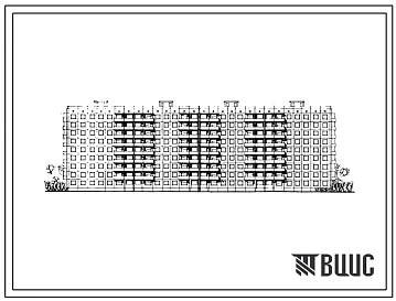 Типовой проект 111-94-43 9-этажный 4-секционный крупнопанельный жилой дом на 144 квартиры (однокомнатных 1Б-18, двухкомнатных 2Б-72, трехкомнатных 3А-18, трехкомнатных 3Б-36) для строительства во 2 и 3 климатических районах Украинской ССР.