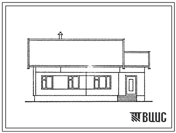 Типовой проект 1-480А-71.86 4-х комнатный одноэтажный дом. Для государственного строительства в сельской месности УССР