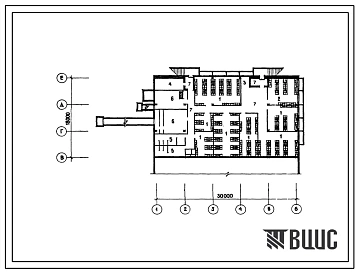 Типовой проект П-4-650(262-13-135с.86) Помещения тира в подвале общеобразовательной школы на 18 классов (704 учащихся) со стенами из кирпича, для казахской ССР, (убежище на 650 человек, размеры убежища 30м на 18м, режимы вентиляции 1,2).