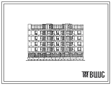 Типовой проект 123-038м.84 Блок-секция для малосемейных 5-этажная 32-квартирная торцевая (левая и правая) 1А.1А.1А.1Б.1Б.2А.2А.2А