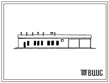 Типовой проект 817-42  Блок подсобно-производственных помещений с профилакторием на 1 автомашину и с мастерскими.
