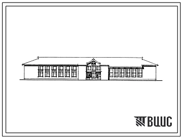 Типовой проект 224-01-597.88 Школа на 11 классов (132 учащихся). Здание одно-, двухэтажное. Стены из кирпича.