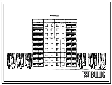 Типовой проект 480А-065 9-этажная блок-секция рядовая торцевая на 36 квартир (двухкомнатных 2Б-18, трехкомнатных 3Б-18) унифицированная для трех инженерно-геологических условий строительства. Для строительства во 2В, 3Б, 3В климатических подрайонах Украин