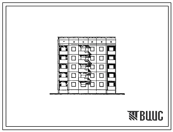 Типовой проект 94-049/1.2 5-этажная угловая блок-секция на 20 квартир, левая 1А-3Б-3Б-3Б