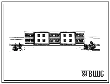Типовой проект 114-89-32/1 Двухэтажный 2-секционный 8-квартирный жилой дом с квартирами 2Б-3Б-4Б.