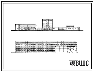 Типовой проект 232-2-52 Медицинское училище на 960 учащихся для городского строительства. Для строительства в IВ климатическом подрайоне, II и III климатических районах.