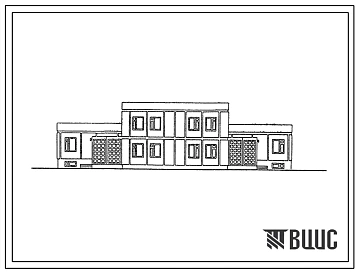 Типовой проект 141-000-453с.13.86 Двухэтажный дом на 2 пятикомнатные квартиры типа 5Б в двух уровнях. (Ввод опубл. в И-10-86). Для Туркменской ССР