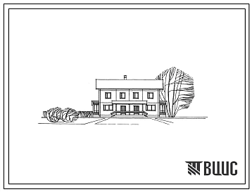 Типовой проект 141-90сх-33/1 Двухэтажный двухквартирный дом с квартирами типа 3Б и 5Б в двух уровнях.