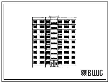 92-017с 9-этажная левая торцевая блок-секция на 36 квартир 1Б.2Б.3Б.3Б (однокомнатных 1Б-9, двухкомнатных 2Б-9, трехкомнатных 3Б-18) с вариантом встроенной части блока 4С в торце первого этажа: типа 1-смагазином «Все для дома», тип 2-с продовольственным м