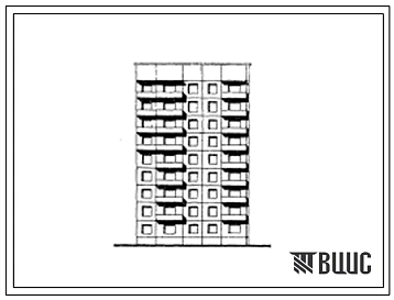 Типовой проект 97-086/1 Девятиэтажная блок-секция угловая универсальная на 27 квартир (трехкомнатных 3Б-19, четырехкомнатных 4Б-8). Для строительства в 1В климатическом подрайоне г.Кемерово