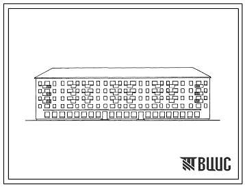 Типовой проект 1-447С-12А Пятиэтажный дом на 64 квартиры с помещениями коммунально-бытового назначения в 1 этаже