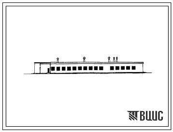Типовой проект 801-156 Телятник на 228 голов отъемного выращивания с родильным отделением на 44 места. Для строительства в районах с расчетной наружной температурой -10 и -20 0С.