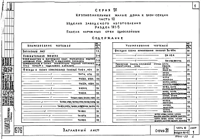 Часть10 Раздел 10.1-5 Панели наружных стен - однослойные